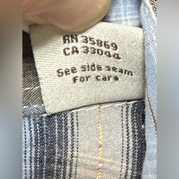 ⛵️Roper Blue Plaid Snap Down short Sleeve Shirt - Picture 5 of 12